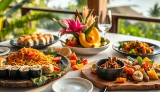 A Blend of Western and Asian dishes at Le 48 Candidasa